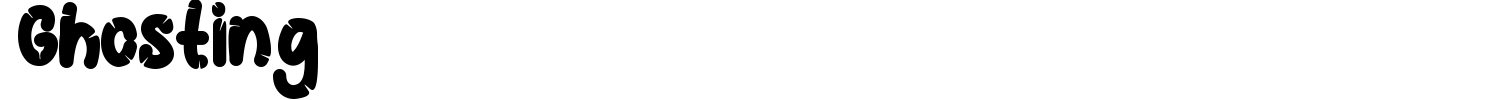 Ghosting Font preview