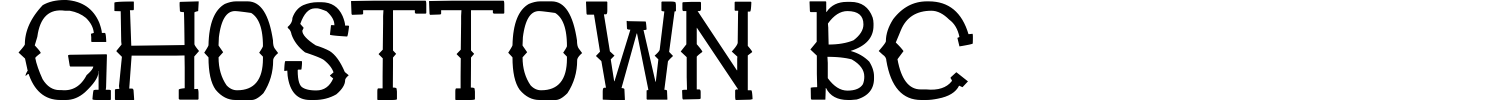 Ghosttown BC Font preview