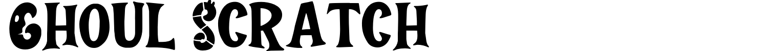 Ghoul Scratch Font preview