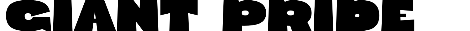 Giant Pride Font preview