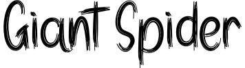 Giant Spider Font preview