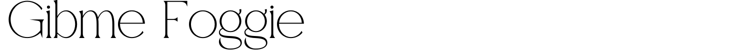 Gibme Foggie Font preview