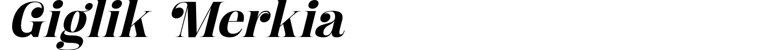 Giglik Merkia Font preview