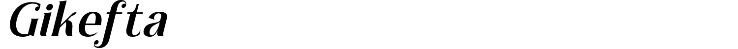 Gikefta Font preview