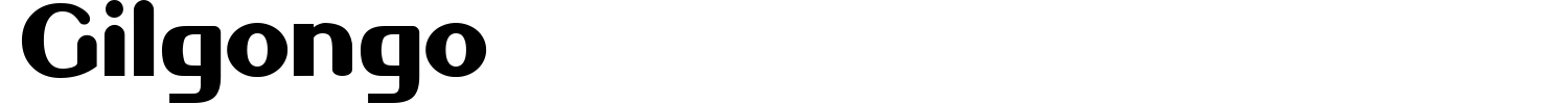 Gilgongo Font preview