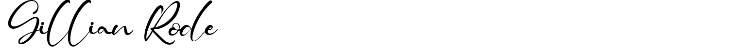 Gillian Rode Font preview