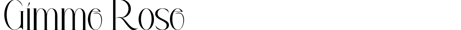 Gimme Rose Font preview