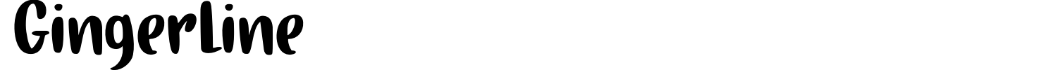 Gingerline Font preview