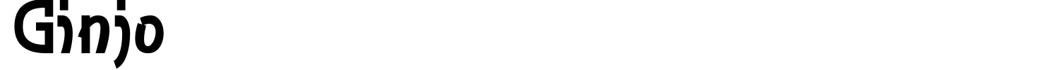 Ginjo Font preview