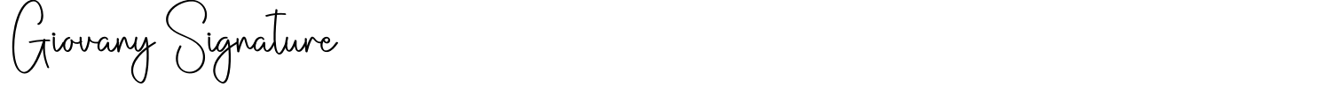 Giovany Signature Font preview