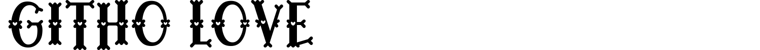 Githo Love Font preview