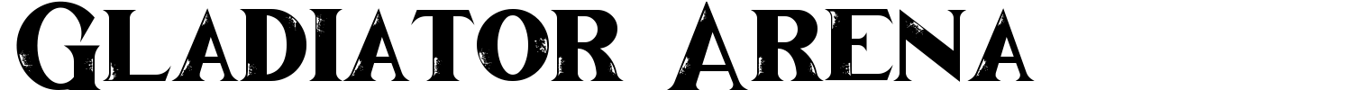 Gladiator Arena Font preview