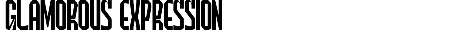 Glamorous Expression Font preview