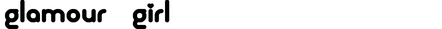 Glamour Girl Font preview