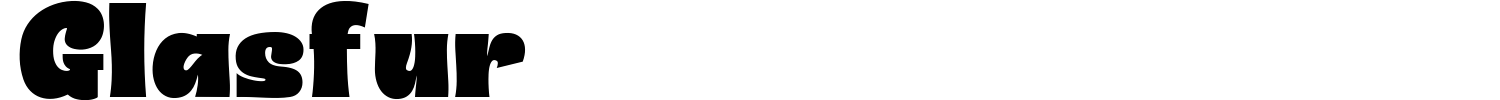 Glasfur Font preview