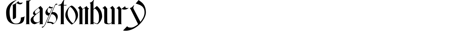 Glastonbury Font preview