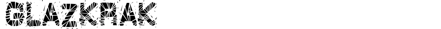 GlazKrak Font preview