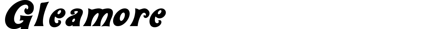 Gleamore Font preview