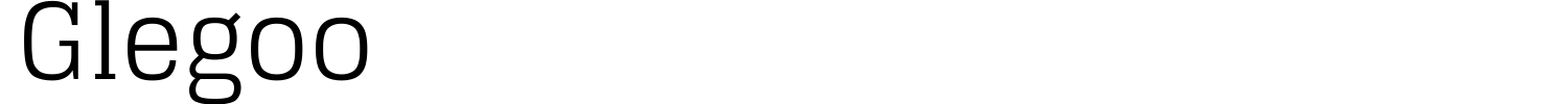 Glegoo Font preview