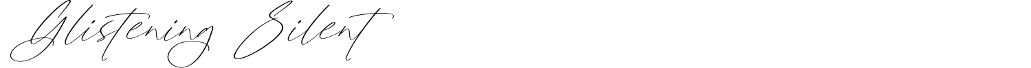 Glistening Silent Font preview