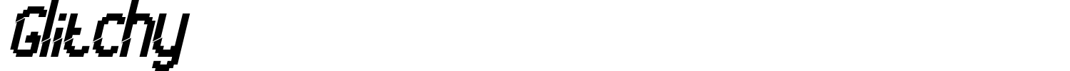 Glitchy Font preview