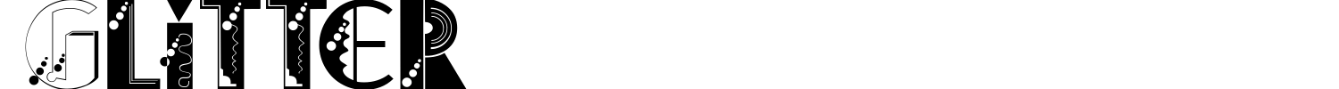 Glitter Font preview