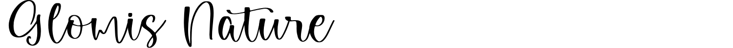 Glomis Nature Font preview