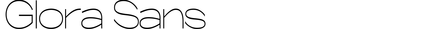 Glora Sans Font preview