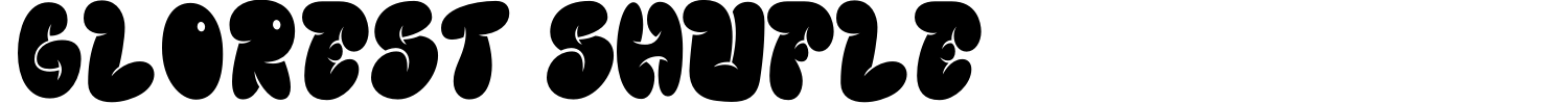 Glorest Shufle Font preview