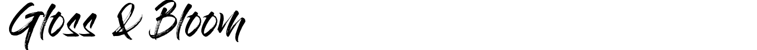 Gloss And Bloom Font preview