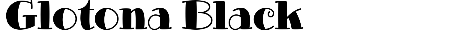 Glotona Black Font preview