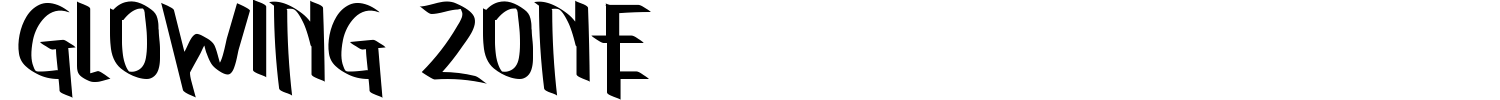 Glowing Zone Font preview
