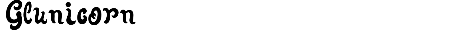 Glunicorn Font preview