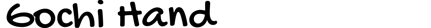 Gochi Hand Font preview