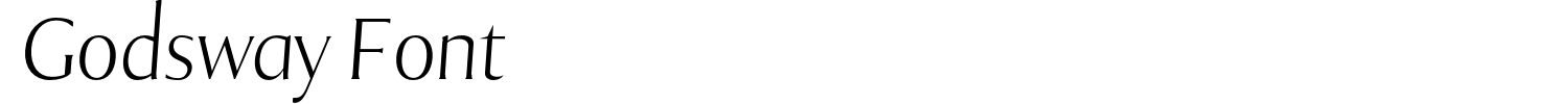 Godsway Font Font preview