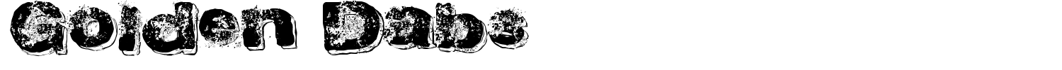 Golden Dabs Font preview