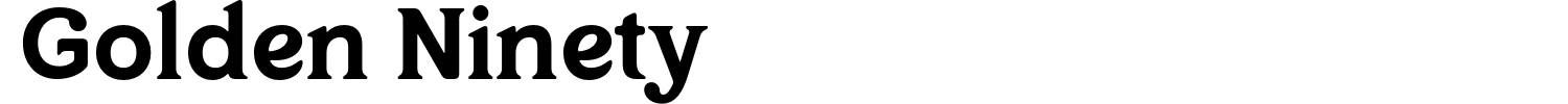 Golden Ninety Font preview