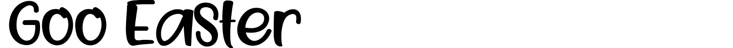 Goo Easter Font preview
