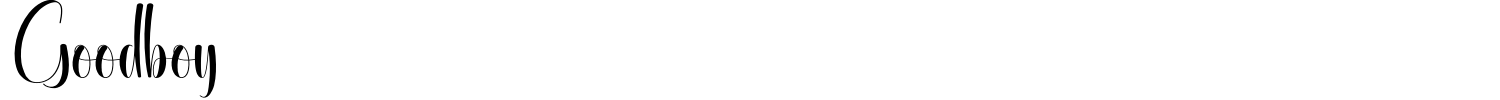 Goodboy Font preview