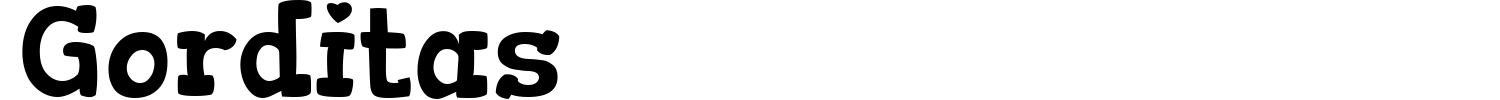 Gorditas Font preview