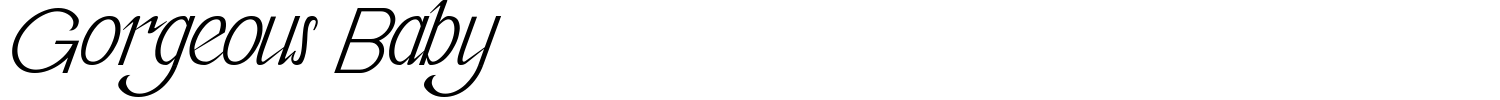 Gorgeous Baby Font preview