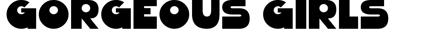 Gorgeous Girls Font preview