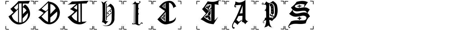 Gothic Caps Font preview