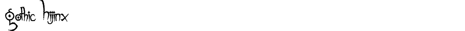 Gothic Hijinx Font preview