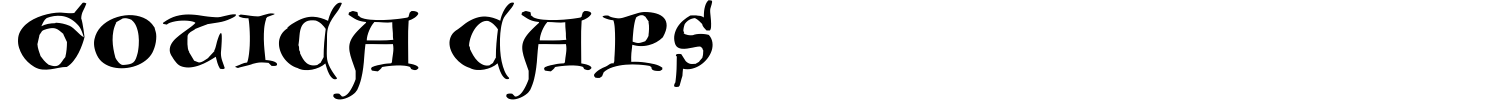 Gotica Caps Font preview