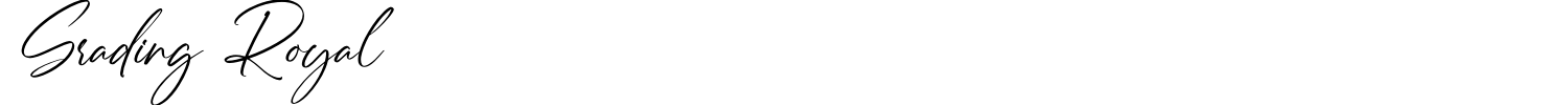Grading Royal Font preview