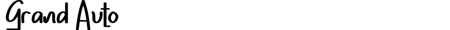 Grand Auto Font preview