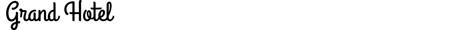 Grand Hotel Font preview