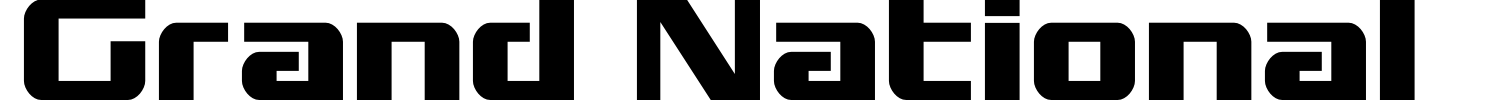 Grand National Font preview