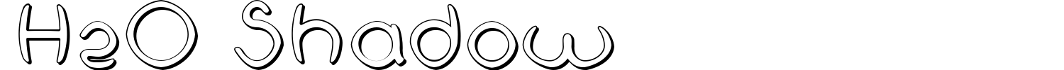 H2O Shadow Font preview